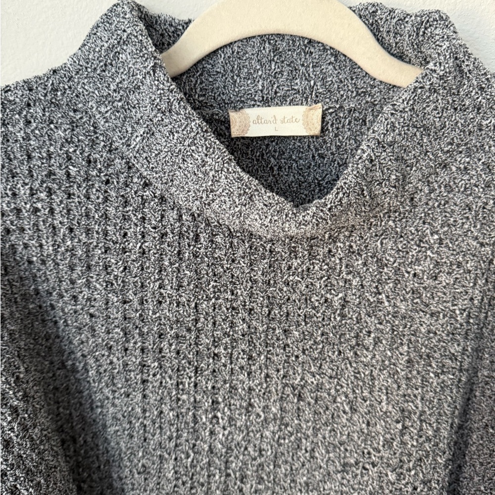 Altar’d State Large Gray Soft Turtleneck Women's Sweater - Picture 2 of 7